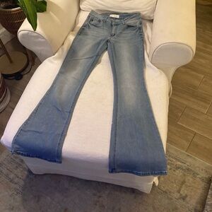 KanCan Women's Sky Blue High Rise Jeans